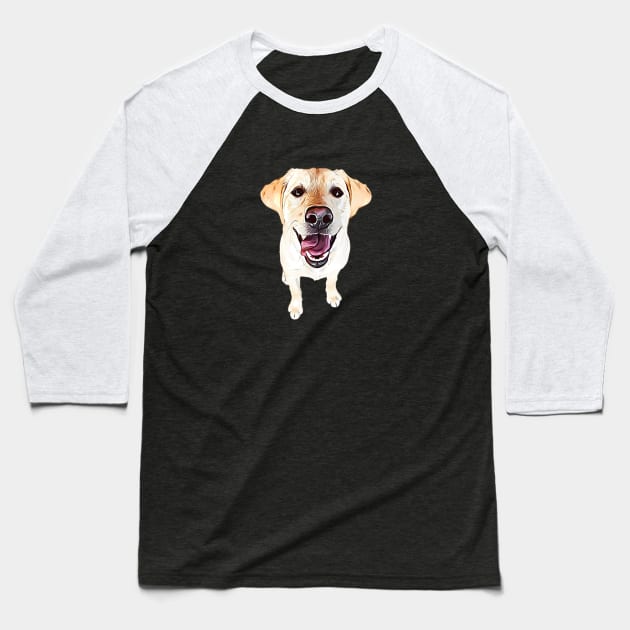 Labrador Retriever Golden Cuteness Baseball T-Shirt by ElegantCat